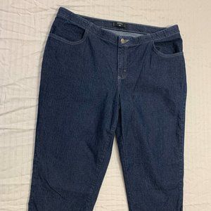 ❄️ RIDERS BY LEE WOMENS JEANS CAPRIS PANTS SIZE 16W ❄️